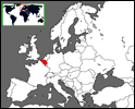 Poloha Belgie v Evrop�