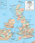 Mapa Velk� Brit�nie