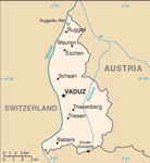 Mapa Lichten�tejnska