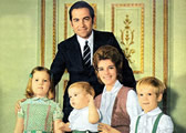 Kr�l Konstantinos II. s rodinou