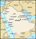 Mapa Saudsk� Ar�bie